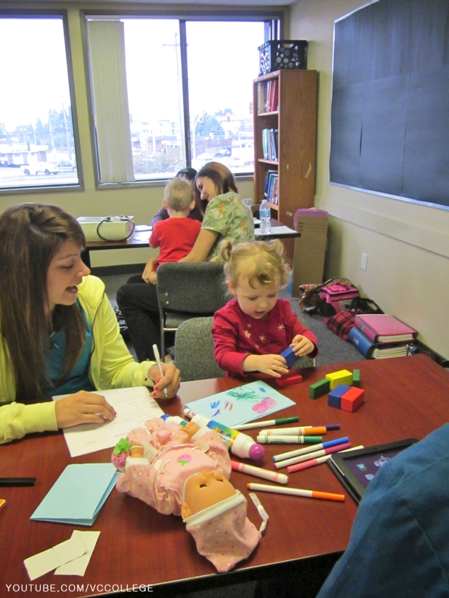 3rd Semester Practical Nursing students working with kids in Abb
